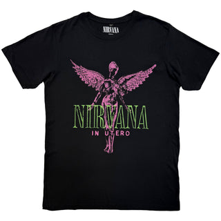 Nirvana Carbon T-Shirt: In Utero Purple Angel (Black)
