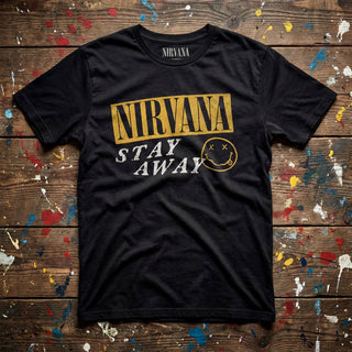 Nirvana Carbon T-Shirt: Stay Away (Black) (Back Print)