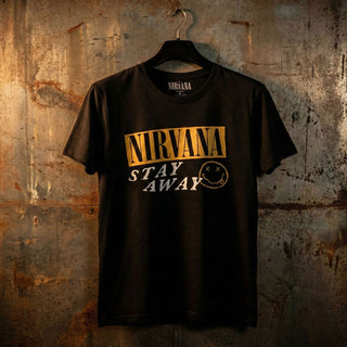 Nirvana Carbon T-Shirt: Stay Away (Black) (Back Print)