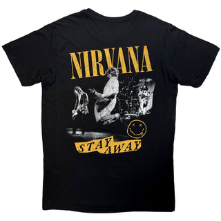 Nirvana Carbon T-Shirt: Stay Away (Black) (Back Print)