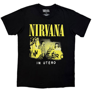 Nirvana Carbon T-Shirt: In Utero Band Photo (Black)