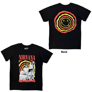 Nirvana Carbon T-Shirt: Nevermind Bath Tub (Black) (Back Print)