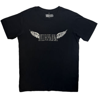 Nirvana Unisex Premium Carbon T-Shirt: In Utero Tracklist (Black) (Back Print)
