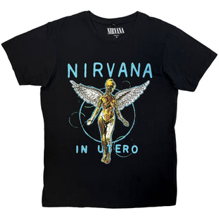 Nirvana Carbon T-Shirt: In Utero Neon Blue (Black)