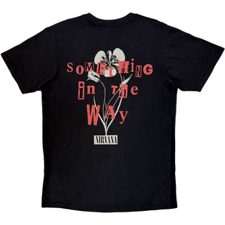 Nirvana Premium Carbon T-Shirt: Something In The Way (Black) (Back Print)