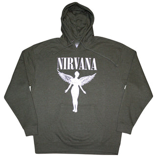 Nirvana Unisex Pullover Hoodie: Angelic Mono