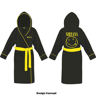 Nirvana Bathrobe: Yellow Smiley