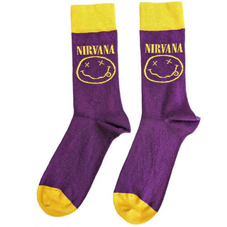 Nirvana Ankle Socks: Yellow Happy Face