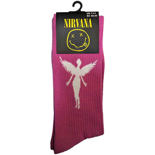 Nirvana Ankle Socks: In Utero White Angel
