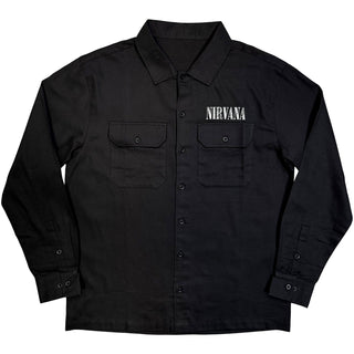 Nirvana Casual Shirt: Come As You Are Happy Face (Black)