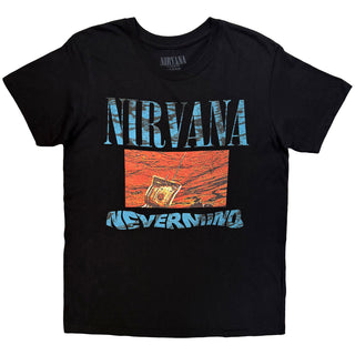 Nirvana T-Shirt: Waves (Black) (Back Print)