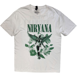 Nirvana T-Shirt: In Utero Green (White) (Back Print)
