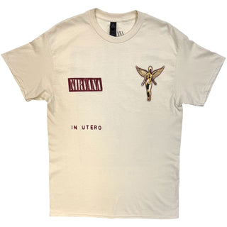 Nirvana T-Shirt: In Utero Cover (Natural) (Back Print)