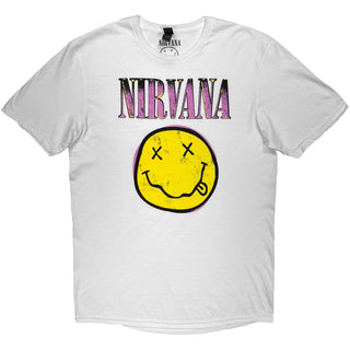 Nirvana T-Shirt: Xerox Smiley Pink