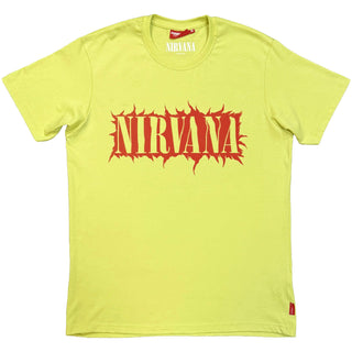 Nirvana Unplugged T-Shirt: In Utero Angel (Green) (Back Print)