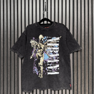 Nirvana Unplugged T-Shirt: In Utero Angel Wash (Black) (Back Print)