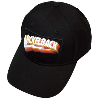 Nickelback Baseball Cap: Gradient Shadows Logo (Black)