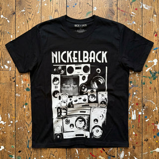 Nickelback Premium Carbon T-Shirt: Wall Speakers (Black)