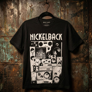 Nickelback Premium Carbon T-Shirt: Wall Speakers (Black)