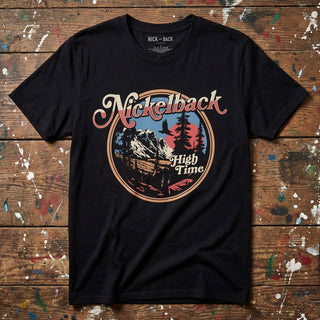 Nickelback Unisex Premium Carbon T-Shirt: High Time (Black)