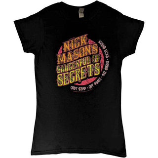 Nick Mason's Saucerful of Secrets Ladies Slim Fit T-Shirt: Echoes European Tour 2022 (Back Print & Ex-Tour)