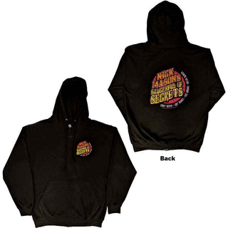 Nick Mason's Saucerful of Secrets Unisex Zipped Hoodie: Logo (Back Print & Ex-Tour)