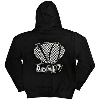 No Doubt Zipped Hoodie: Checker Logo (Back Print)