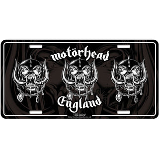 Motorhead Number Plate: England