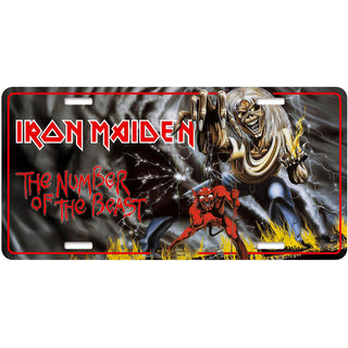 Iron Maiden Number Plate: Number Of The Beast