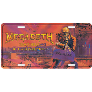 Megadeth Number Plate: Peace Sells