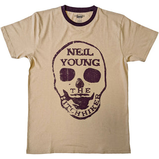Neil Young Ringer T-Shirt: Hitchhiker (Natural)
