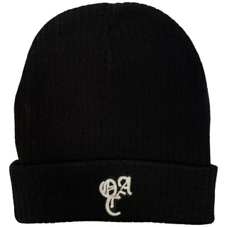 Overnight Angels Crew Beanie Hat: Logo (Black)