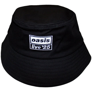 Oasis Bucket Hat: Live '25 Logo (Black) (Ex-Tour)