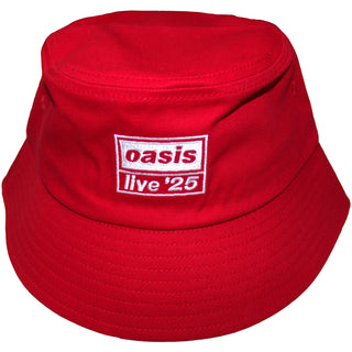 Oasis Bucket Hat: Live '25 Logo (Red) (Ex-Tour)