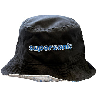 Oasis Bucket Hat: Supersonic / Tie Dye Reversible (Black) (Ex-Tour)