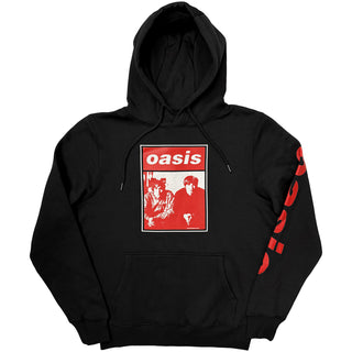 Oasis Pullover Hoodie: Wonderwall Two Colour Photo (Black) (Ex-Tour)