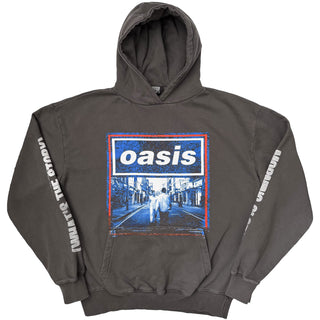 Oasis Pullover Hoodie: What's The Story Blue Tone (Charcoal Grey) (Ex-Tour)