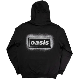 Oasis Pullover Hoodie: Spray Live '25 World Tour (Black) (Back Print & Ex-Tour)