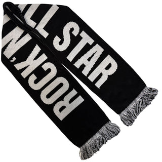 Oasis Scarf: Live '25 Football (Black & White)