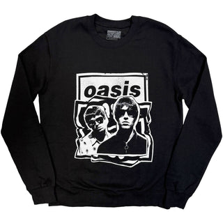 Oasis Sweatshirt: Paper Cut Out Photo (Black) (Ex-Tour)