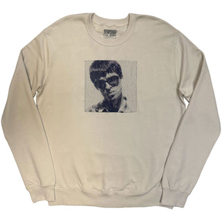 Oasis Sweatshirt: Noel Embroidered Portrait (Cream) (Ex-Tour)