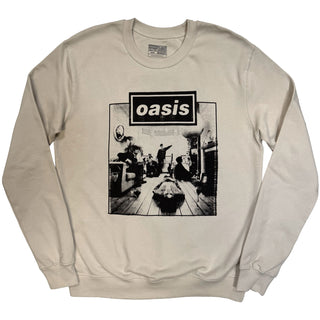 Oasis Sweatshirt: Definitely Maybe Frame (Stone) (Ex-Tour)