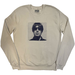 Oasis Sweatshirt: Liam Embroidered Portrait (Cream) (Ex-Tour)