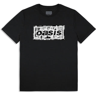 Oasis Unisex T-Shirt: Collage Live '25 World Tour (Black) (Back Print & Ex-Tour)