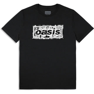 Oasis T-Shirt: Collage Live '25 World Tour (Black) (Back Print & Ex-Tour)