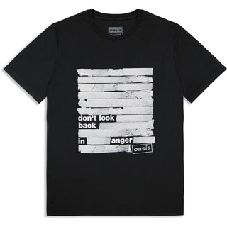 Oasis T-Shirt: Don't Look Back In Anger Tape (Black) (Ex-Tour)