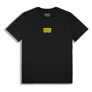 Oasis T-Shirt: Manchester 16 July Event (Black) (Back Print & Ex-Tour)