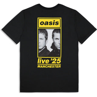 Oasis T-Shirt: Manchester 12 July Event (Black) (Back Print & Ex-Tour)
