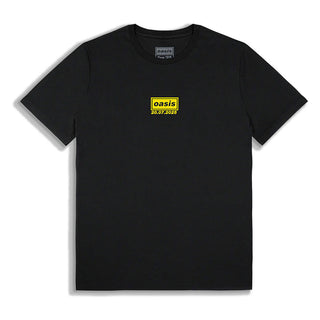 Oasis T-Shirt: Manchester 20 July Event (Black) (Back Print & Ex-Tour)