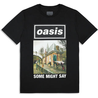 Oasis T-Shirt: Some Might Say Single Cover (Black) (Ex-Tour)